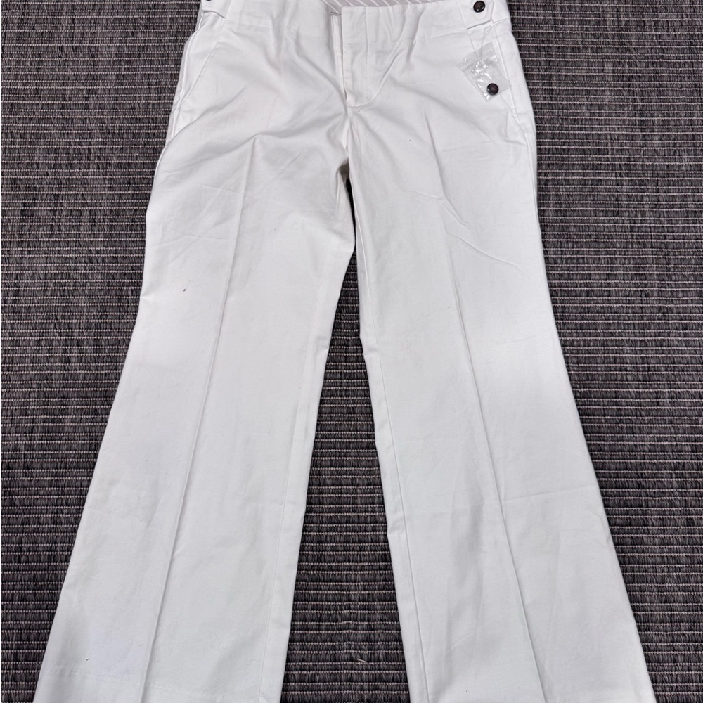 GAP Women's Crisp White Hip Sling Fit Pants